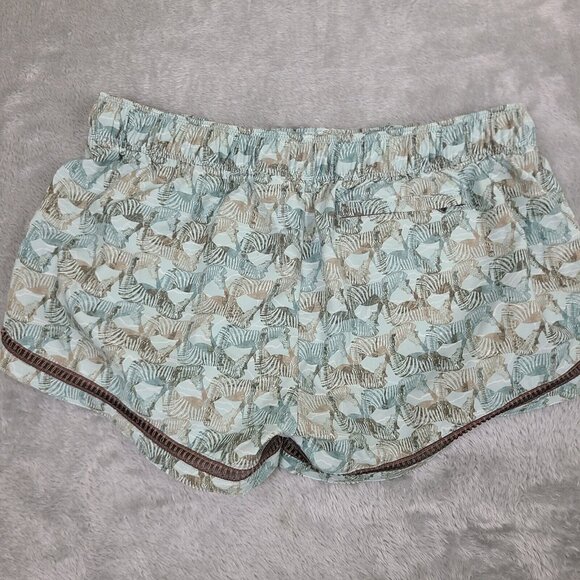 PrAna‎ Seaside Safari Mariya Blue Green Athletic Shorts Zebra Size Small Shorts - Picture 7 of 9